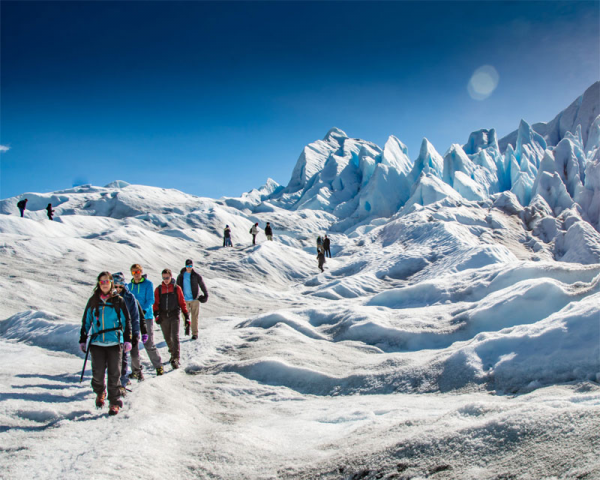 Caminata sobre el hielo